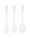 Набор йони бусин Satisfyer Yoni Power 1 White, диаметр 2-2,5-3см, вес 22-46-74гр