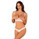 Эротический комплект Obsessive Heavenlly 2-pcs cupless set, открытая грудь, с доступом, XS/S