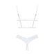 Эротический комплект Obsessive Heavenlly 2-pcs cupless set, открытая грудь, с доступом, XS/S