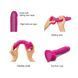 Реалістичний фалоімітатор Strap-On-Me Sliding Skin Realistic Dildo Fuchsia M, ефект рухливої шкіри