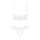 Эротический комплект Obsessive Heavenlly 2-pcs cupless set, открытая грудь, с доступом, XS/S