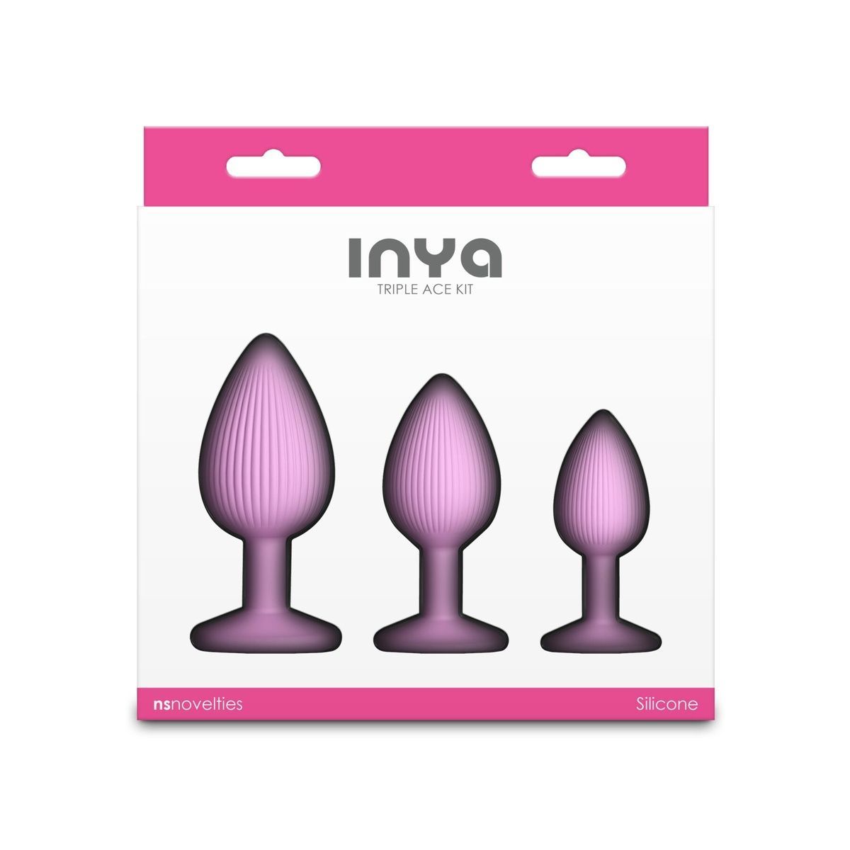 Набор анальных пробок NS Novelties INYA - Triple Ace Kit - Blush