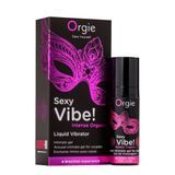 Жидкий вибратор Orgie Sexy Vibe! Intense Orgasm с эффектом усиления оргазма, 15 мл