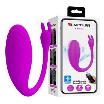 Виброяйцо Pretty Love Catalina Stimulator Purple (App)