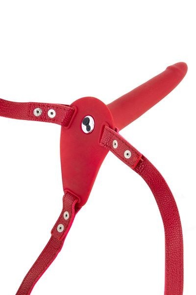 Страпон з вібрацією Fetish Tentation Vibrating Strap-On with Dildo Red