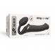 Безремінний страпон з вібрацією Strap-On-Me Vibrating Black L, діаметр 3,7 см