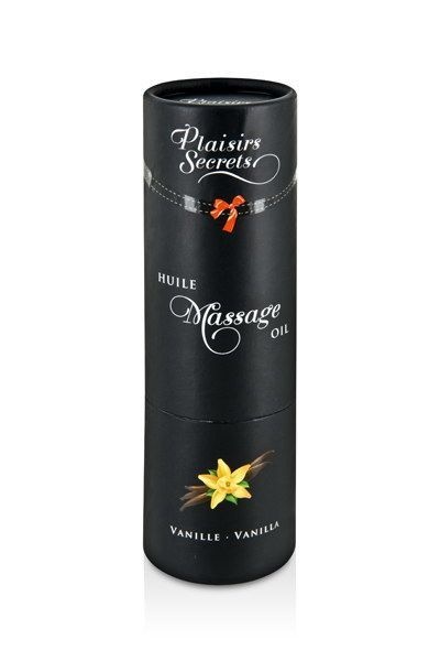 Массажное масло Plaisirs Secrets Vanilla с афродизиаками (59 мл)