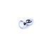 Анальная пробка Jewellery Silver Plug Disco Flashlight, 2,7 см