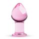 Розовая анальная пробка из стекла Gildo Pink Glass Buttplug No. 27