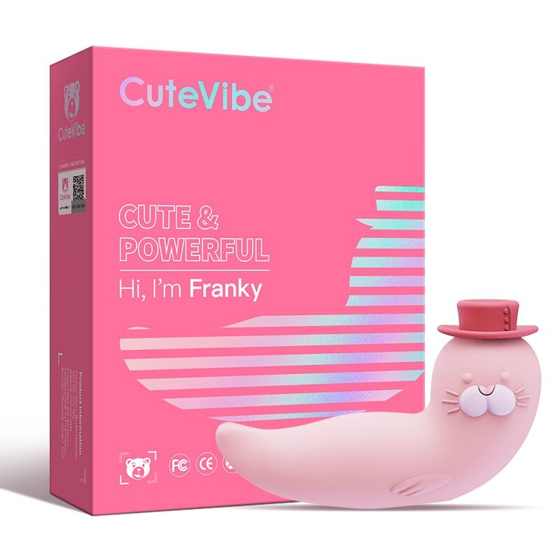 Вакуумний вібратор CuteVibe Franky, рожевий