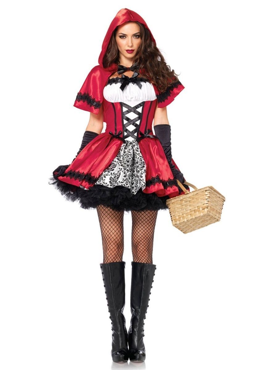 Еротичний костюм Червоної шапочки Leg Avenue Gothic Red Riding Hood, сукня, накидка, S