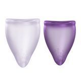 Набір менструальних чаш Fun Factory FUN CUP EXPLORE KIT, 2 шт, Multicolored Violet, об&rsquo;єми 20 та 30 мл