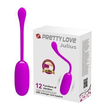 Віброяйце Pretty Love Julius Vibrating Egg Purple, 72 г