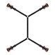 Фиксатор рук и ног для кровати Rosy Gold - Under-Mattress Restraint Set