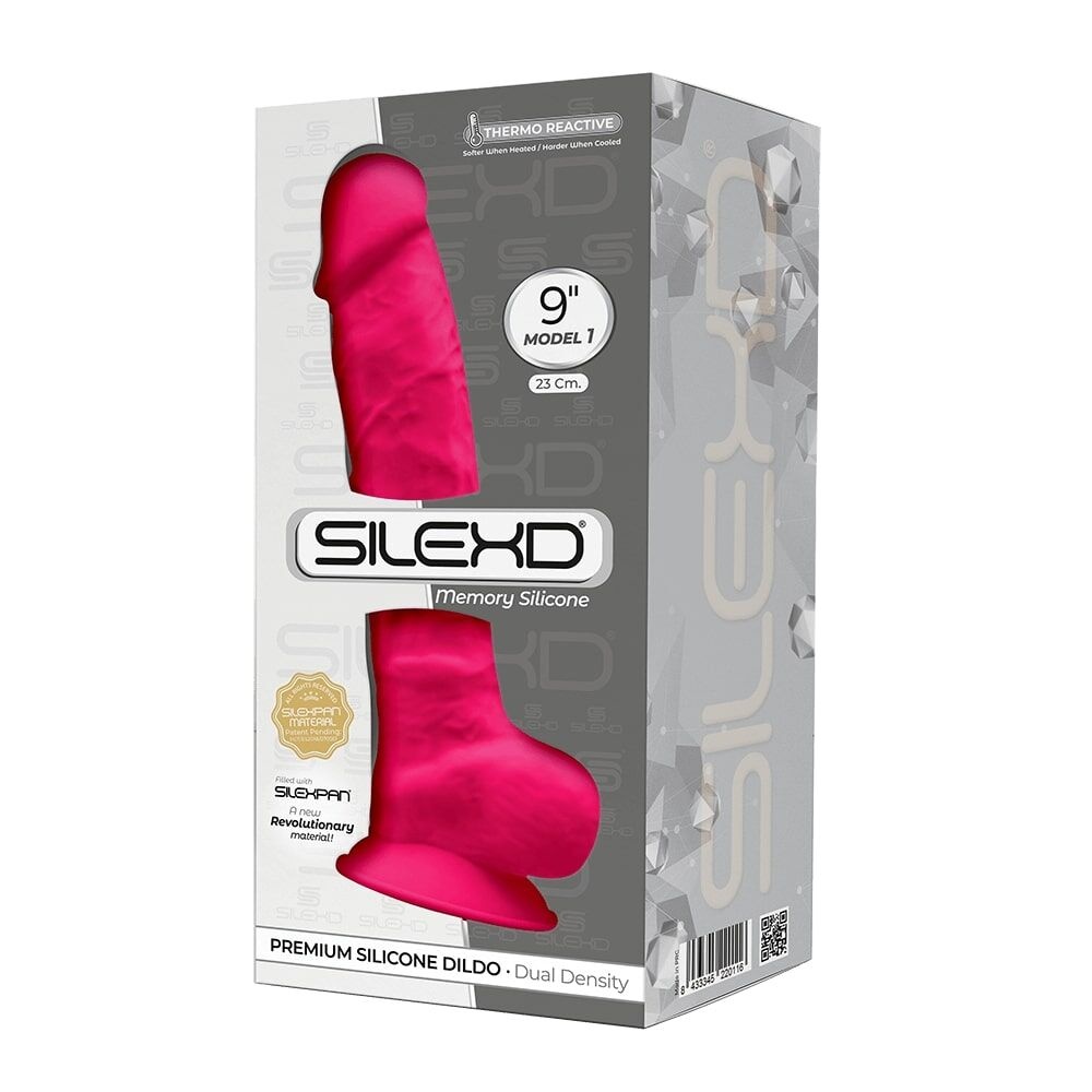 Фаллоимитатор SilexD Tomas Pink, двухслойный, силикон+Silexpan, d 4,9 см