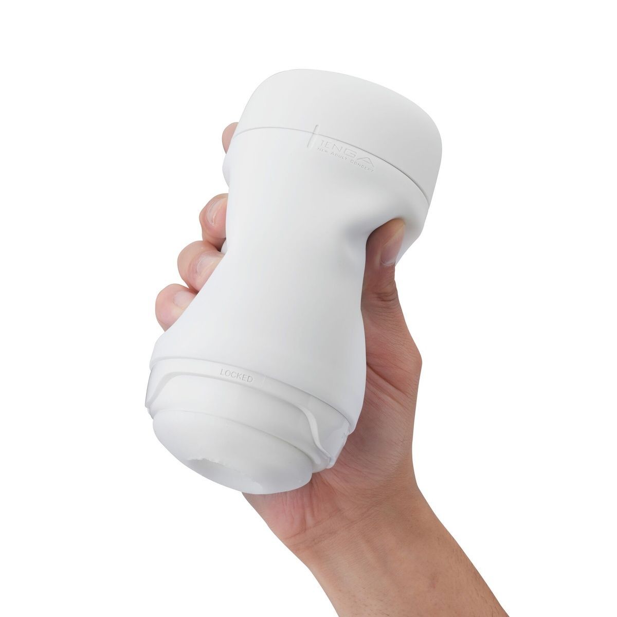 Мастурбатор TENGA PUFFY SUGAR WHITE, ультрам&rsquo;який матеріал, багаторазовий, наскрізний