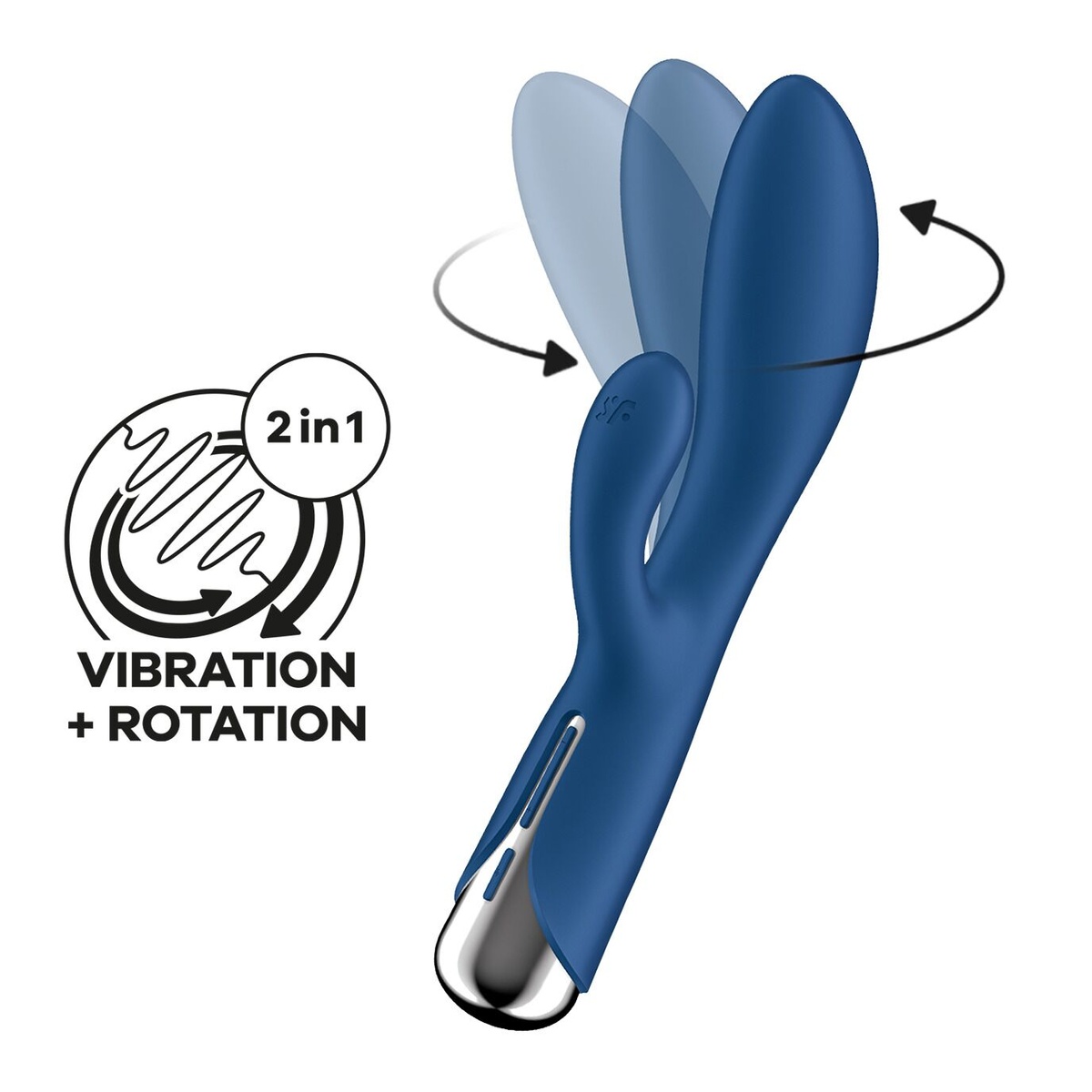 Вібратор-кролик Satisfyer Spinning Rabbit 1 Blue