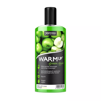 Масажна олійка з розігріваючим ефектом WARMup Green Apple, 150 мл
