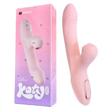 Вибратор-кролик KISSTOY Katy Max с вакуумной стимуляцией клитора и вращением ствола