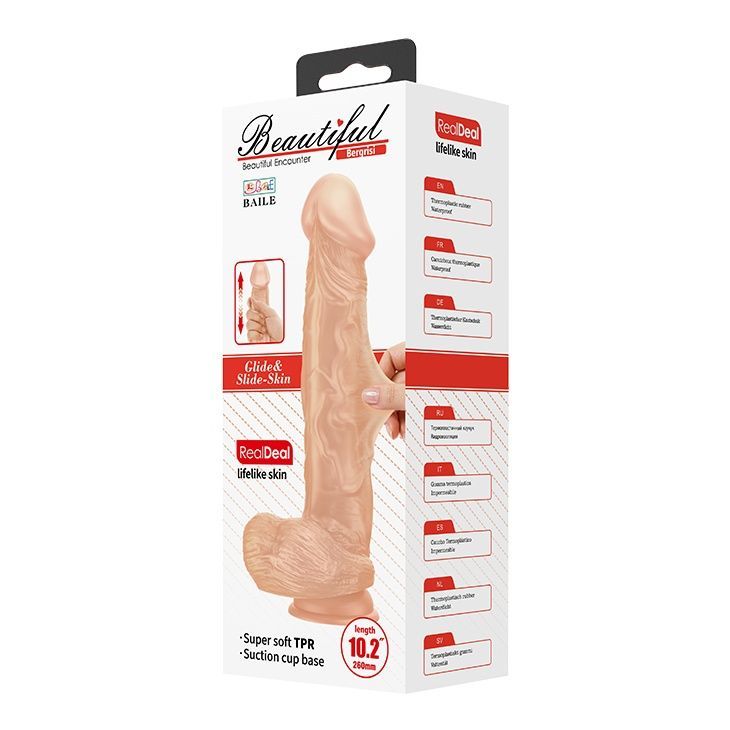 Фалоімітатор Baile Beautiful Encounter Bergrisi Dildo Flesh