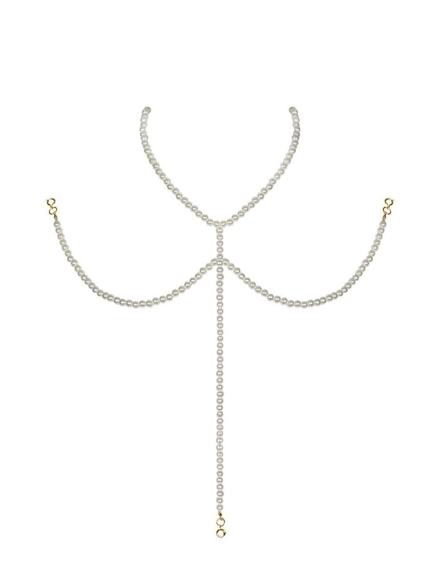 Ожерелье под жемчуг на декольте Obsessive A757 necklace pearl